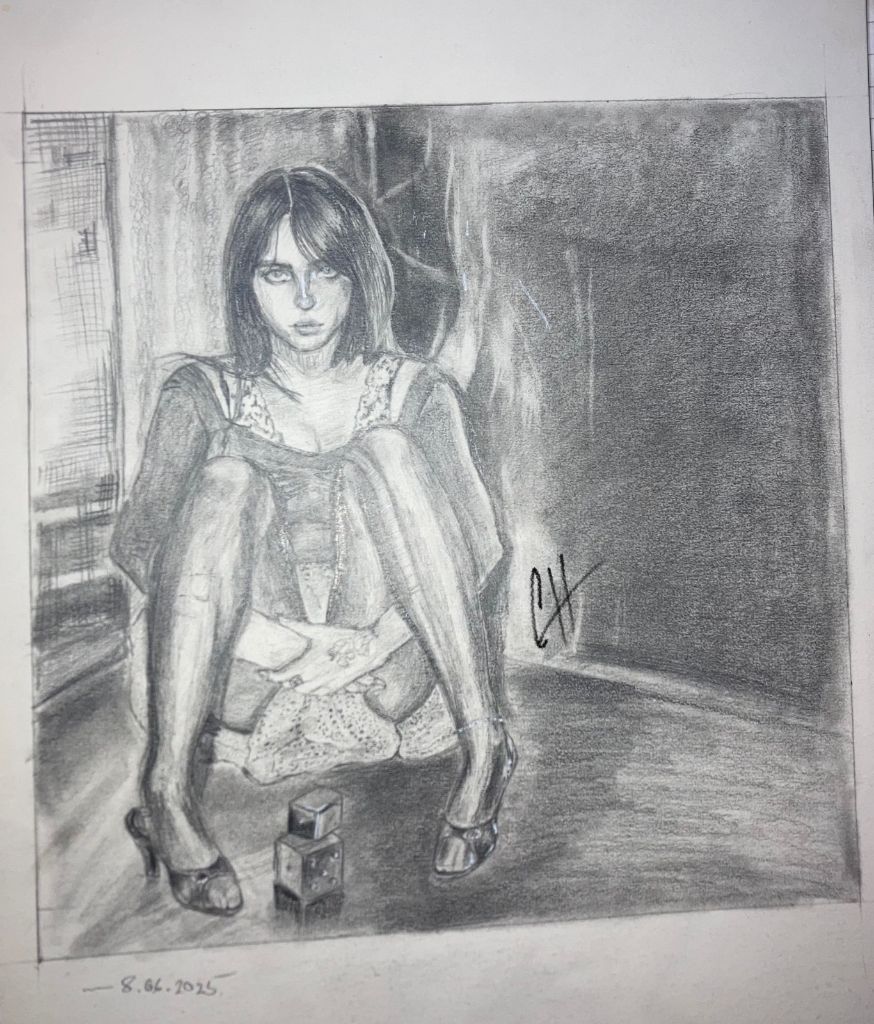 Crtam portrete u grafitu — slika