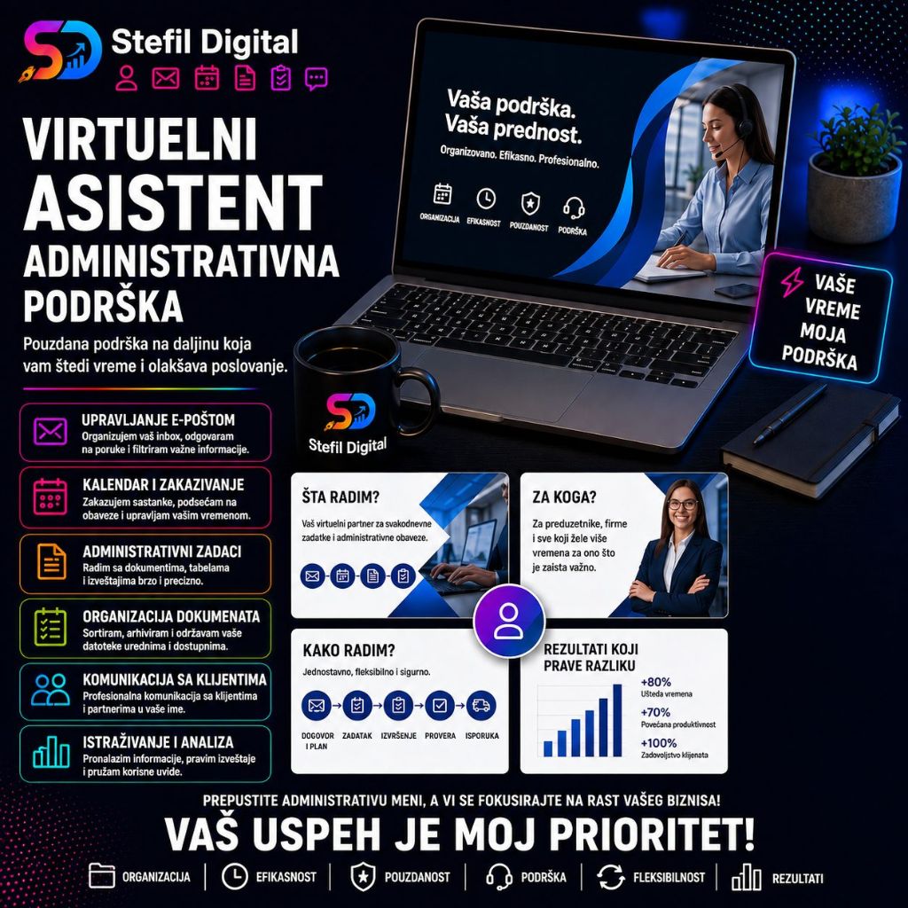 Virtuelni asistent/ Administrativna podrška
