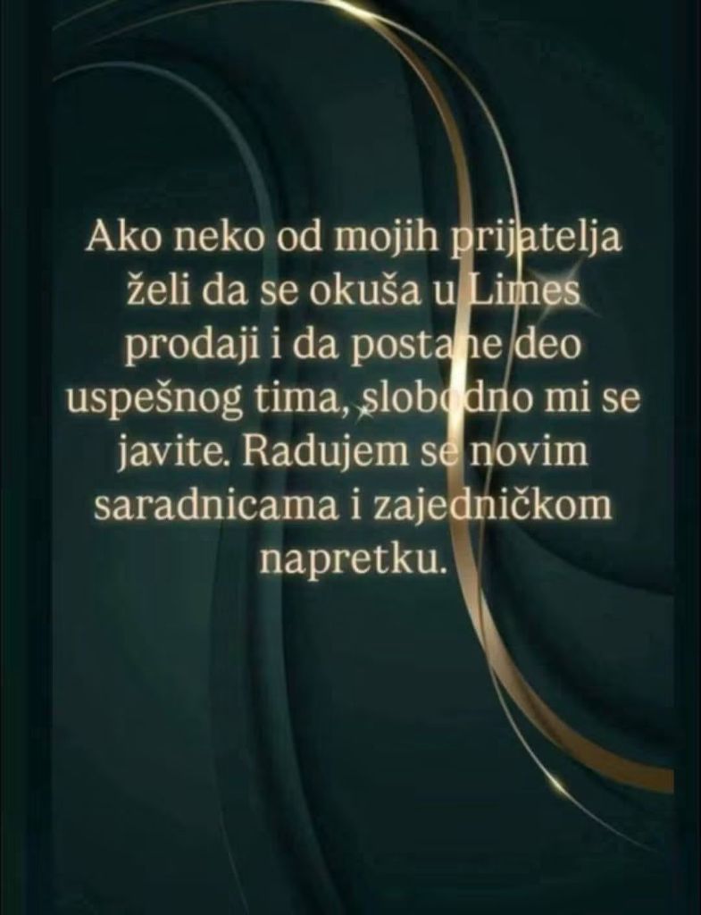 Trazim saradnice i kupce za Limes  — slika